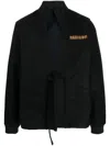 Maharishi Duality Stadium Kimono Jacket In Schwarz