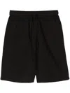 Maharishi Embroidered-motif Hemp Deck Shorts In Black
