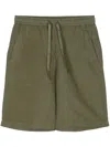 Maharishi Embroidered-motif Hemp Deck Shorts In Green