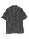 Maharishi Geometric-pattern Short-sleeve Shirt In Gray