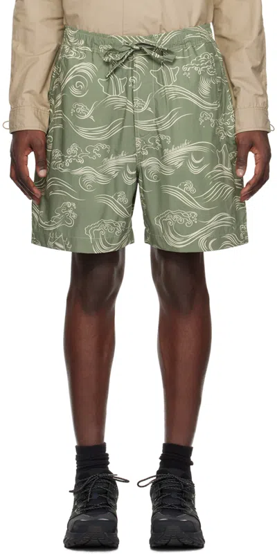 Maharishi Songkran Organic Cotton Shorts In Olive