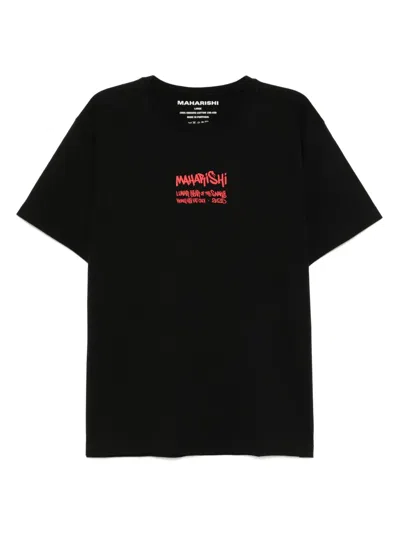 Maharishi Kay One Year Of The Snake T-shirt In Black