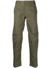Maharishi Logo-patch Trousers In Green