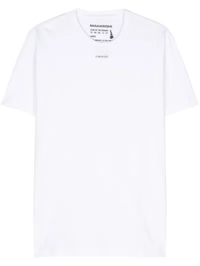 Maharishi Logo-print Cotton T-shirt In White