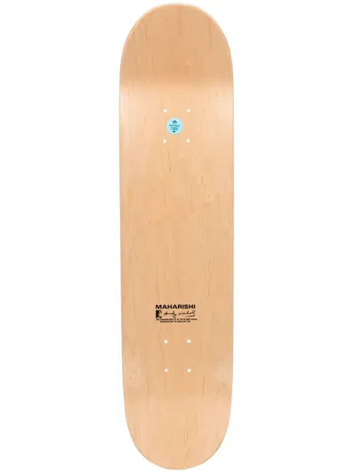 MAHARISHI LOGO-PRINT DETAIL SKATEBOARD