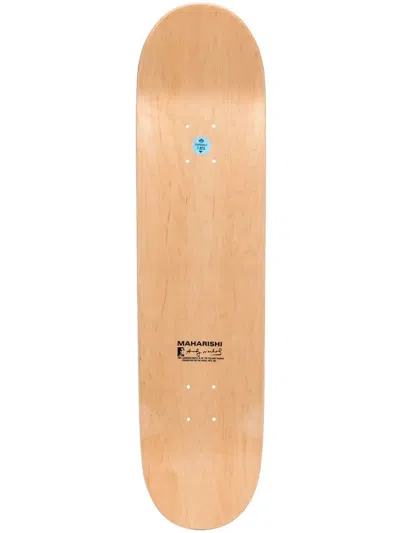 Maharishi Logo-print Detail Skateboard In Braun