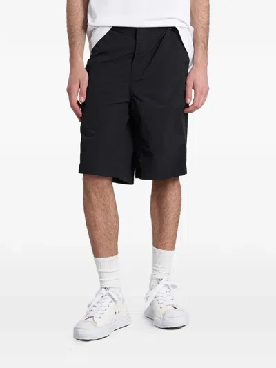 Maharishi Logo-print Cargo Shorts In Black