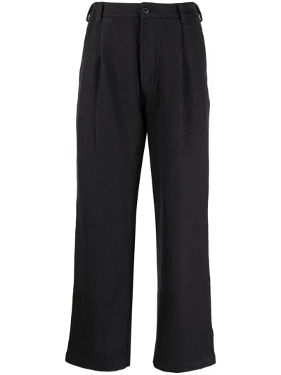 Maharishi Loose Deck Textured Trousers In Black