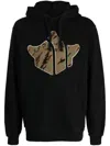 Maharishi Maha Temple Cotton Hoodie In Black