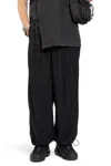 Maharishi Man Black Trousers In Black