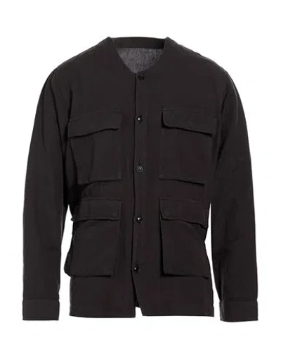 Maharishi Man Shirt Charcoal Size L Hemp, Cotton In Black