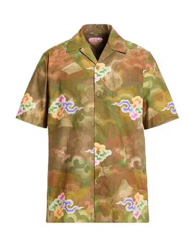Maharishi Man Shirt Military Green Size M Cotton
