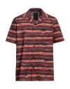 Maharishi Man Shirt Orange Size Xl Organic Cotton In Orange