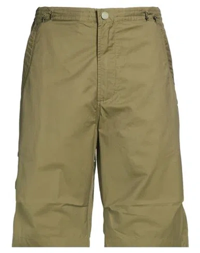Maharishi Man Shorts & Bermuda Shorts Military Green Size Xl Organic Cotton, Recycled Polyester