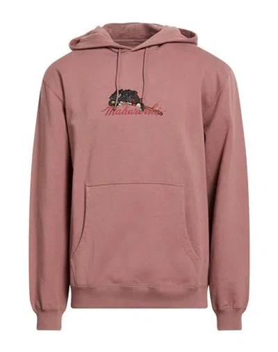 Maharishi Man Sweatshirt Antique Rose Size L Organic Cotton In Multi