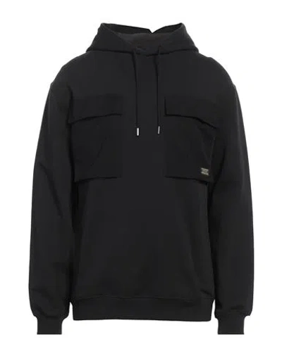 Maharishi Man Sweatshirt Black Size Xl Organic Cotton, Cotton, Linen