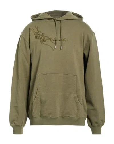 Maharishi Man Sweatshirt Military Green Size L Organic Cotton