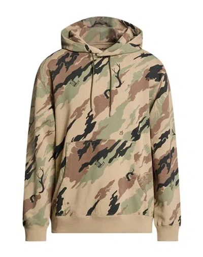 Maharishi Man Sweatshirt Sand Size L Organic Cotton In Brown