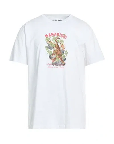 Maharishi Man T-shirt White Size Xl Organic Cotton