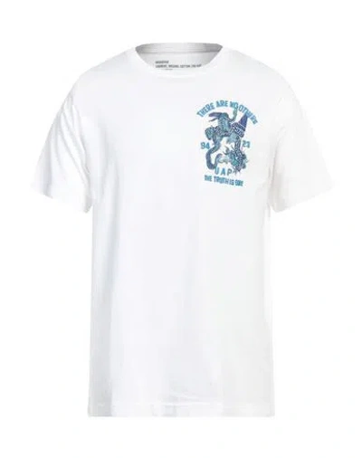 Maharishi Man T-shirt White Size Xl Organic Cotton
