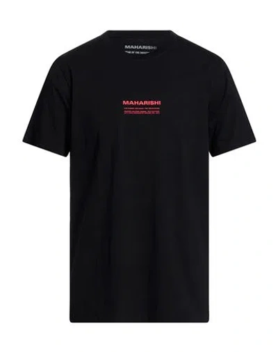 Maharishi Man T-shirt Black Size L Organic Cotton