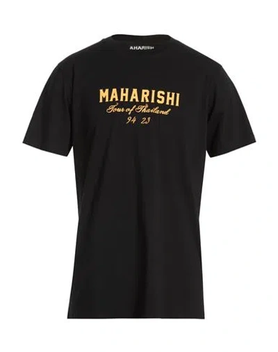 Maharishi Man T-shirt Black Size Xl Organic Cotton