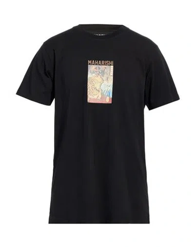 Maharishi Man T-shirt Black Size Xxl Organic Cotton