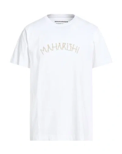Maharishi Man T-shirt White Size Xl Organic Cotton