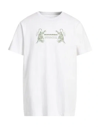Maharishi Man T-shirt White Size Xl Organic Cotton