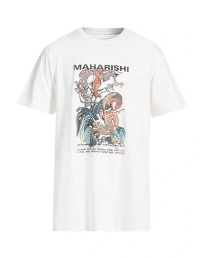 Maharishi Man T-shirt White Size Xl Organic Cotton