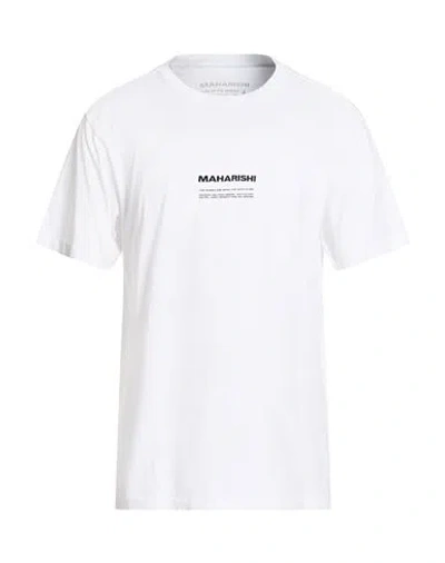 Maharishi Man T-shirt White Size Xl Organic Cotton