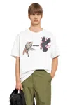 Maharishi Maglietta Corvo Nero Airone Bianco In White