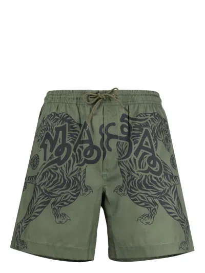 Maharishi Muay Thai Swim Shorts In Grün