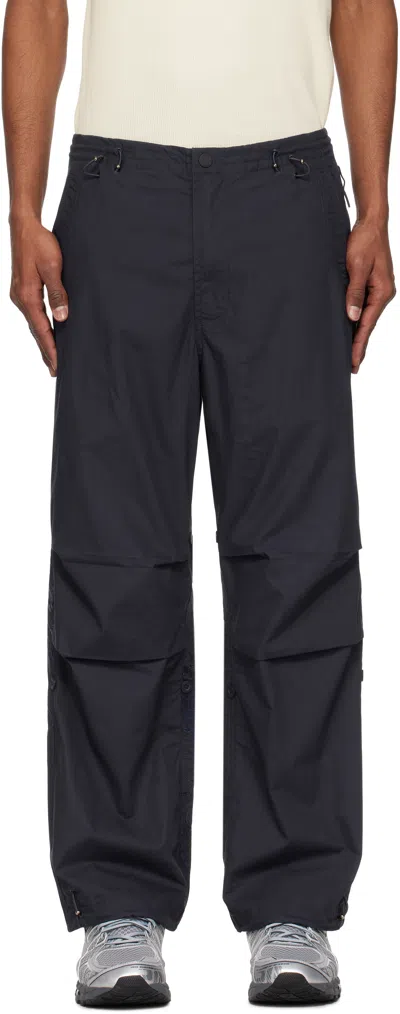 Maharishi Navy 6102 Crow & Heron Loose Snopants Trousers In Blue