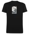 Maharishi Printed Cotton T-shirt In Black