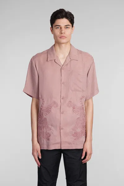 Maharishi Shirt In Rose-pink Polyamide Polyester