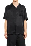 Maharishi Camicia Con Colletto A Campo Tiger Dragon In Black