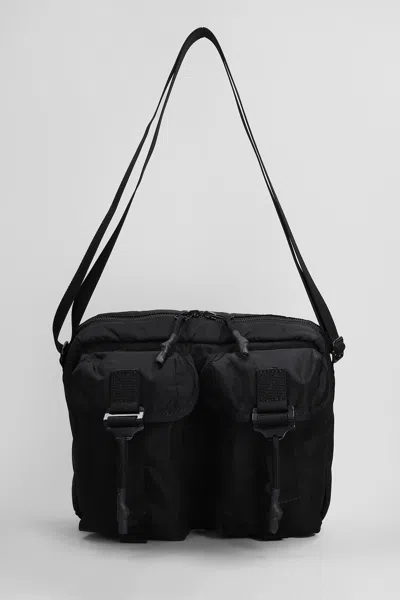 Maharishi Shoulder Bag In Black Nylon