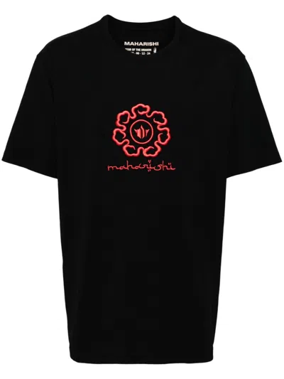 Maharishi Spiral Temple T-shirt In Schwarz