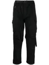 Maharishi Straight-leg Cotton Blend Trousers In Black