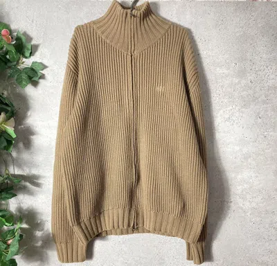Pre-owned Maharishi Stripe Cozy Sweater  Avantgarde In Brown