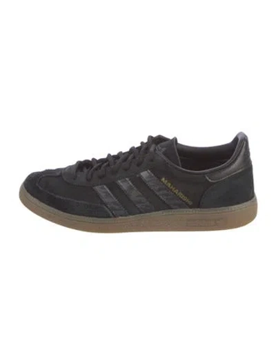 Pre-owned Maharishi Suede Printed Sneakers In Blue
