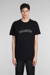 Maharishi Logo-print Cotton T-shirt In Black