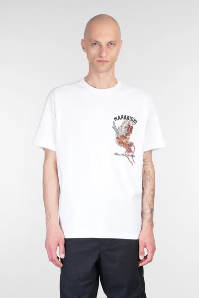MAHARISHI T-SHIRT IN WHITE COTTON
