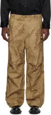 Maharishi Tan Camo Loose Snopants Trousers In Desert