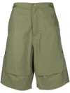 Maharishi Tiger-print Bermuda Shorts In Green