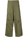 Maharishi Tiger Vs Samurai-embroidered Cargo Trousers In Green