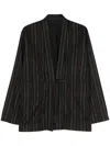 Maharishi Wagara Striped Jacket In Black