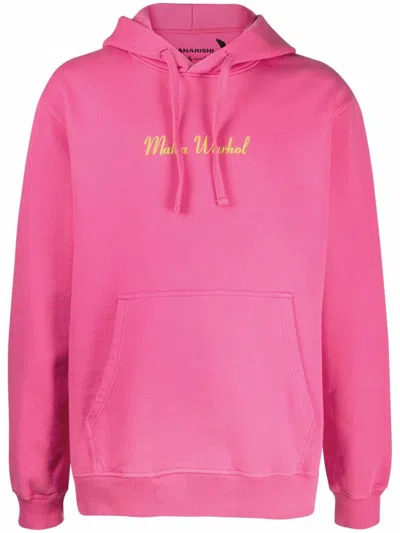 Maharishi Warhol Lunar Organic Cotton Hoodie In Pink