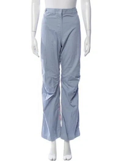Pre-owned Maharishi Wide Leg Pants In Blue